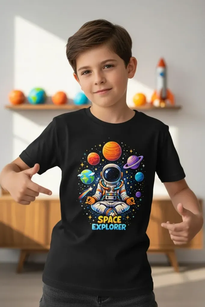 Kids Space Explorer Graphic T-Shirt (2 - 4 Yrs)