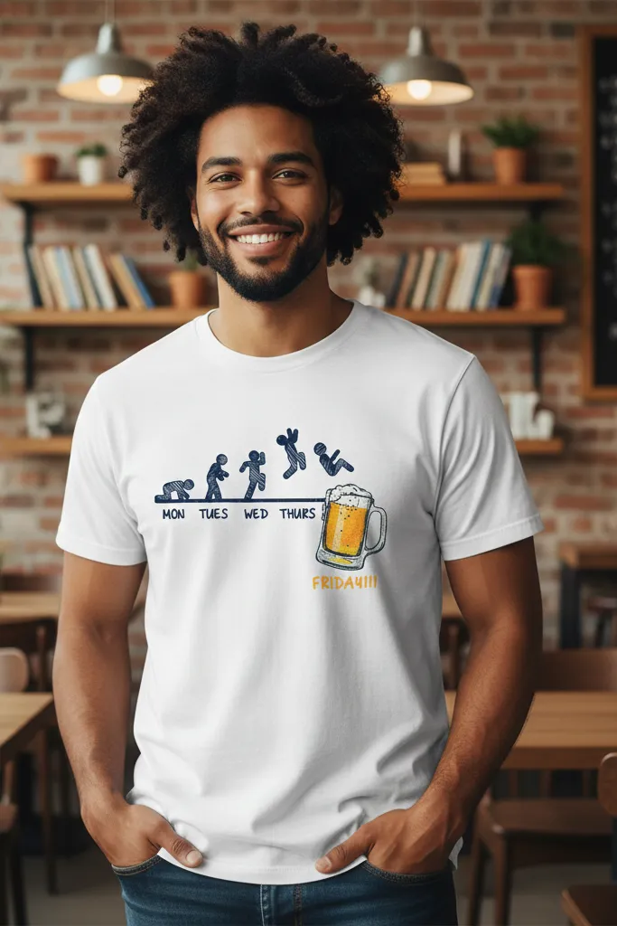 Friday Evolution Graphic T-Shirt (XS - 36)