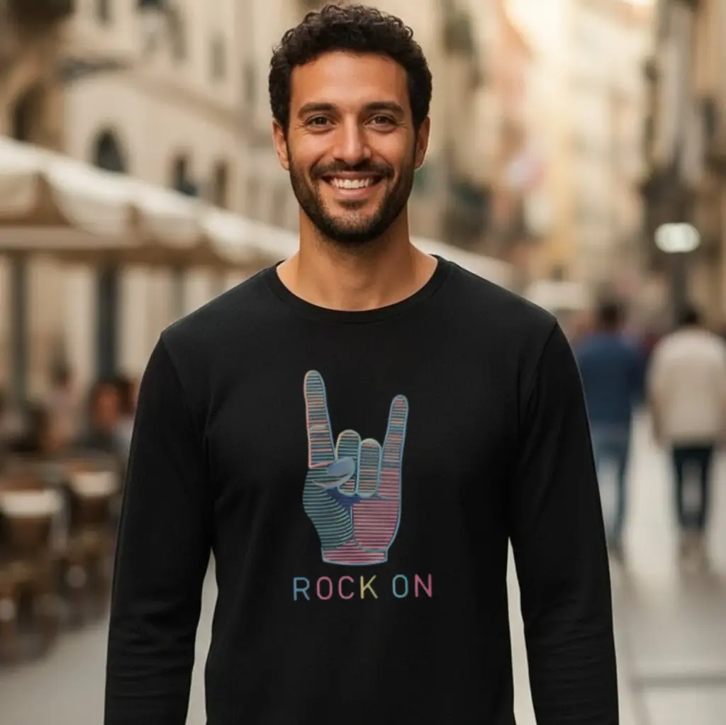 Rock On Graphic Full-Sleeve Cotton Tee