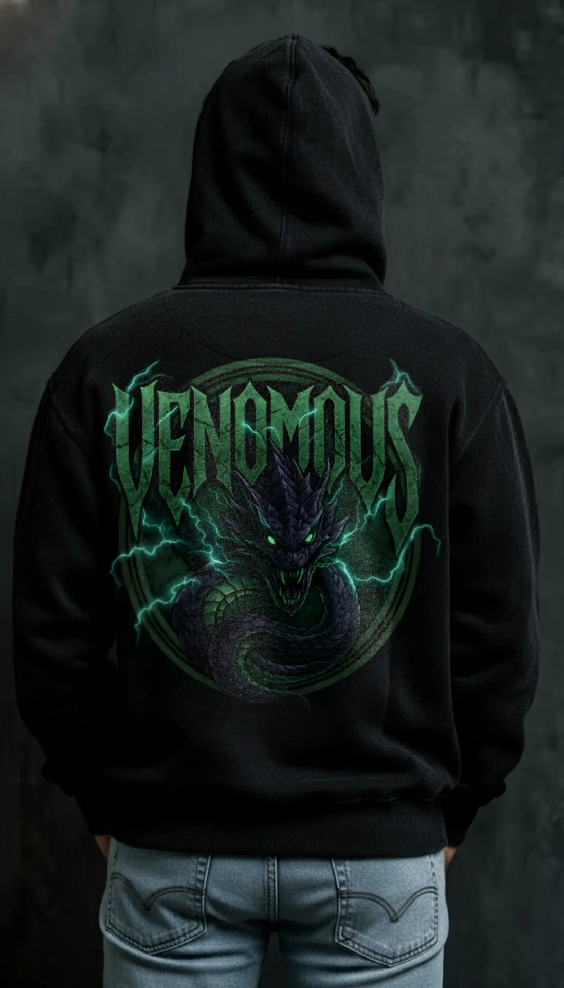 Venomous Serpent Premium Graphic Hoodie
