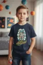 Little Astronaut Navy Blue Kids Graphic T-Shirt