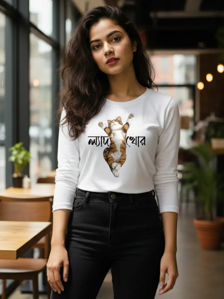 Premium Full-Sleeve Pure Cotton Bengali Tee