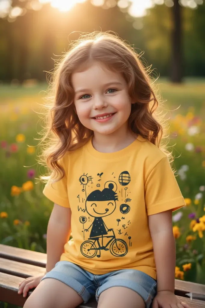 Happy Ride Yellow Kids Graphic T-Shirt (2 - 4 Yrs)