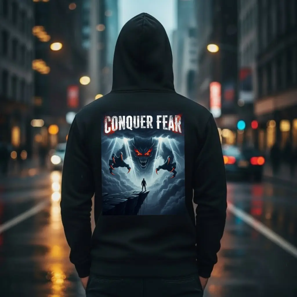 Conquer Fear Premium Graphic Hoodie