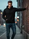 Classic Black Premium Hoodie – Minimalist Streetwear Essential