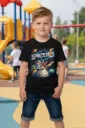 Spaceboy Adventure Graphic T-Shirt for Boys – Black | Regular Fit | Pure Premium Cotton